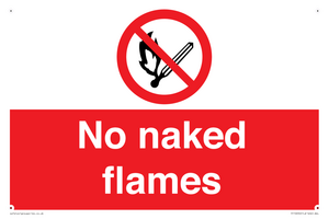 No naked flames